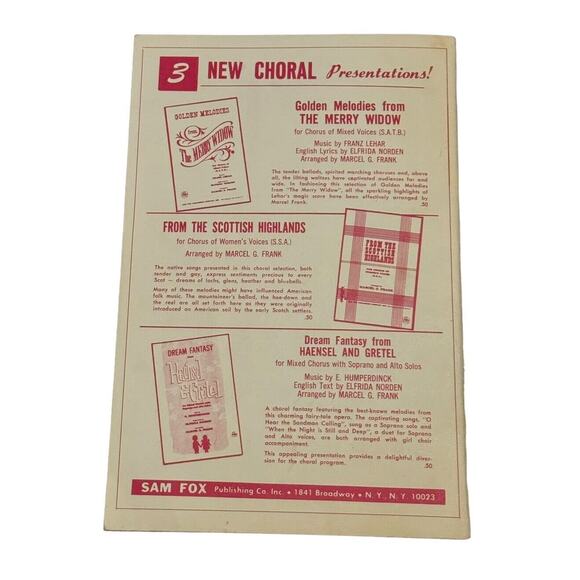 Man of La Mancha VTG Musical Choral Selection Sheet Music Book 1966 Theatre - Picture 6 of 6